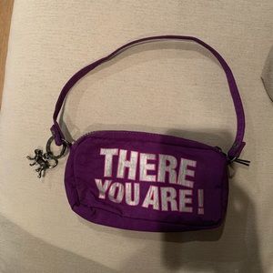 KIPLING PURPLE POCHETTE SMALL SHOULDER BAG